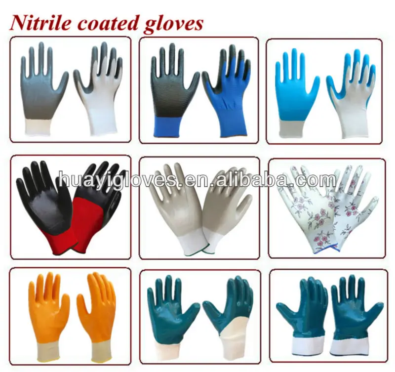 nitrile coated gloves