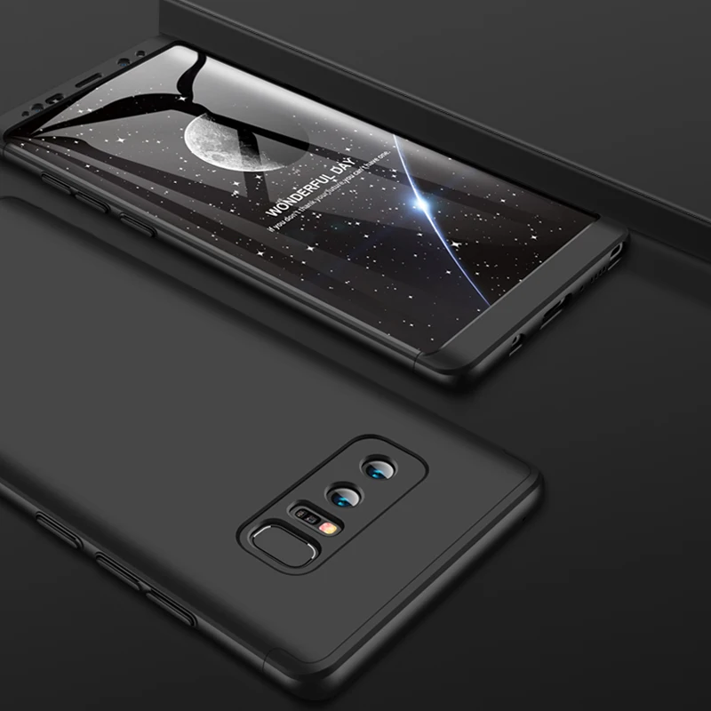 2018 hot sell 360 cover Removable 3in1 Hard PC Shield Back Cover Case for Samsung Galaxy Note8 phone cases