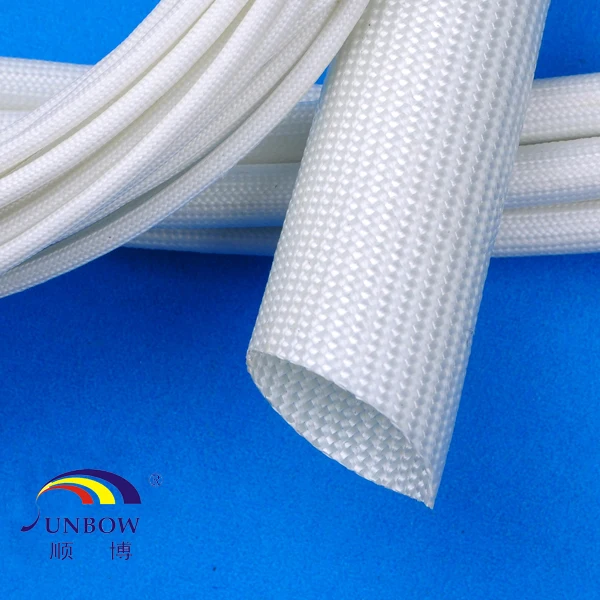 500 Degree Heat Resistant Uncoated Fiberglass Sleeve / Fiberglass Wire