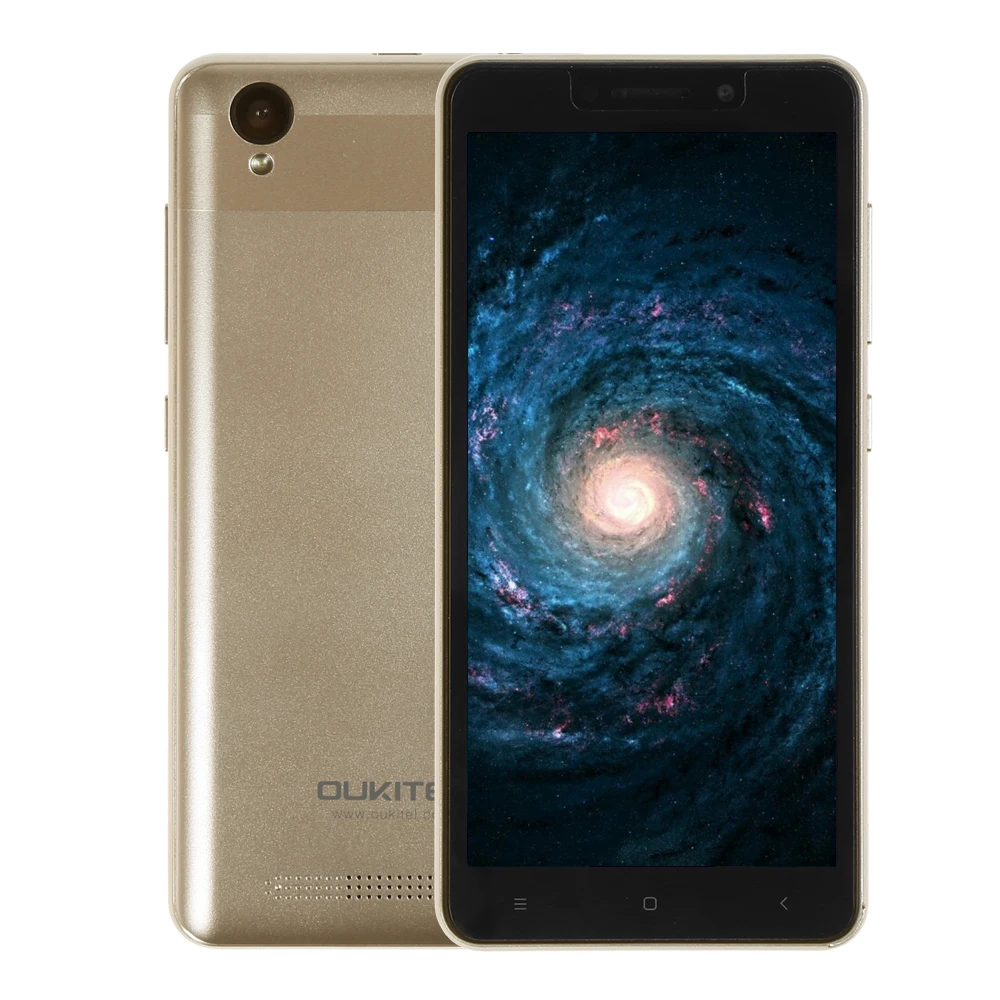 

Cheapest Smartphone Oukitel C10 5.0 inch 18:9 full screen MTK6580 Quad Core 1GB+8GB Dual SIM 2000mAh Android 8.1 3G mobile, Black;gold.gray