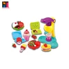 Creative DIY kids non-dry play dough set 3D mud color clay plasticine ice cream mold tool set
