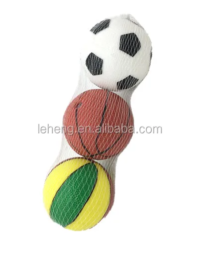 
Cheap mini plastic basketball and soccer squeeze bb toy ball 