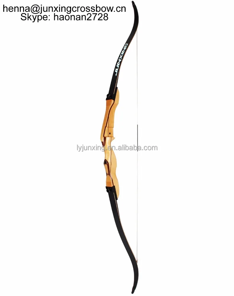 

Junxing Archery High Quality Wooden Bow 20-36 lbs Wooden Long Bow Tradition Bow for Outdoor Hunting Target Shooting Games, Black/white