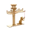 Educational Game Intelligent Animal Child Handmade Assembly Diy Manufacturer 3D Wooden Cat Puzzle