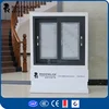 ROGENILAN 145# Australia standard sliding aluminum window with double clear toughened glazed
