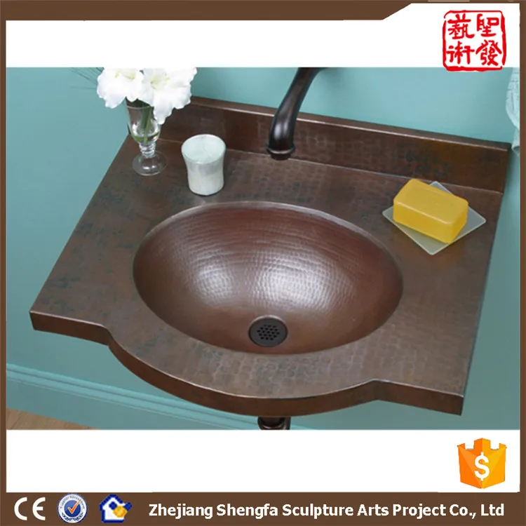 river copper bar sink