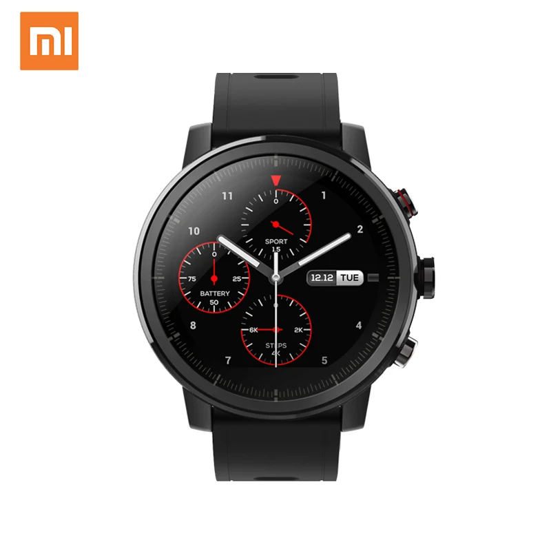 

Xiaomi Huami Amazfit Stratos 2 GPS 5ATM Sport 2.5D 1.34'' Screen Heart Rate Monitor Xiaomi Amazfit Watch