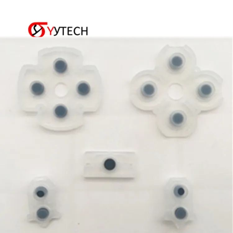 

SYYTECH OEM New Version Controller Conductive Silicone Rubber Kit for PS4 Slim Pro Replacement JDM030, As picture