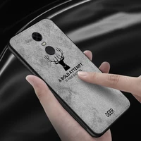

Phone Case For Xiaomi Redmi Note 5 4 4X 5A 6 6A Pro 7 Case Luxury Soft Silicone+fabric Skin Deer Protect Back Cover Capa