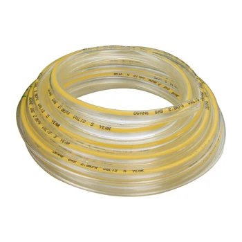 hose pvc transparent pipe flexible gas chemical lpg resistance larger