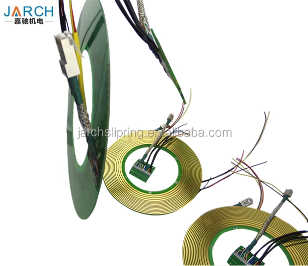 14 Circuits Pancake Slip Ring with Exquisite Design for Medical Equipment PCB Contact