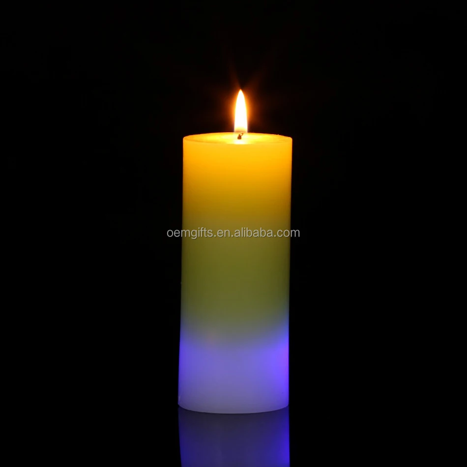 Wholesale Led Pillar Candle With Different Color Buy Led Candles With Real Flame,Decorative