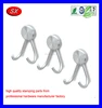 custom stainless steel Wall Mounted Double Hook bath towel hook
