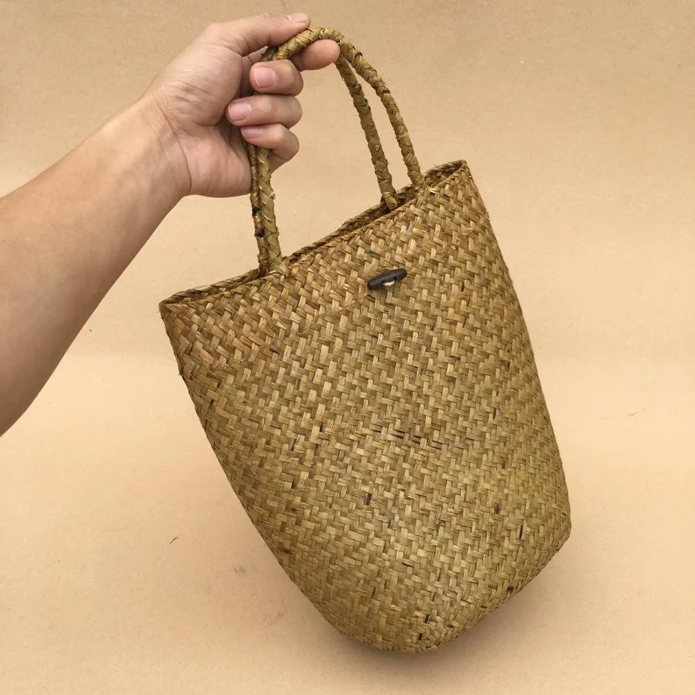 

Hand Made Mini Small Natural Straw Bag for Women Beach Travel