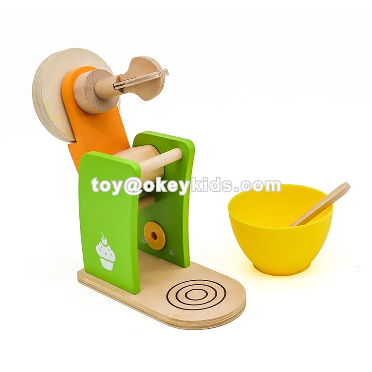 Big Sale Kids Pretend Wooden Stand Mixer Toy With Rotated Whisk W10d209 Buy Mixer Toy,Stand