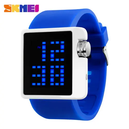 

SKMEI 1145 Men And Women Digital LED Wrist Watch Silicone Band Sport Watches, 4 colors for choose