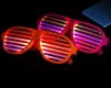 3rd Generation Fashion Light Up Sound Activated 3V El Wire Glow Sunglasses with Battery Inverter For Party Decoration