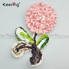 Pretty flower woven wool patch crochet fabric for jeans clothes WPHA-416