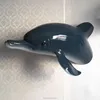 Resin 3D dolphin sculpture wall mount decor