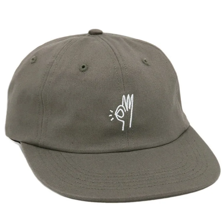 Custom Snapback Low Profile Caps 6 Panel Unstructured Hat