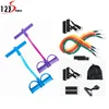 Different Weight Exercise Resistance Stretch Elastic Bands Set 11 PCS with Ankle Straps for gym equipment