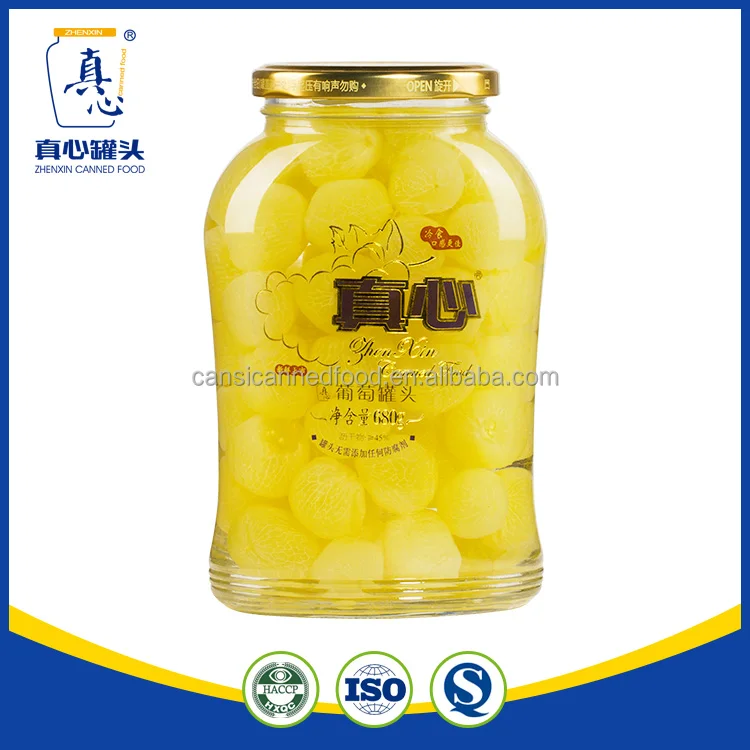 
Peeled Grapes Canned in Light Syrup 