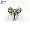 New Design Short delivery time Animal sheep head shape Stainless Steel jewelry ring for men