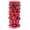 New mixed colors glitter holiday party lights decoration plastic ornament ball decor trees