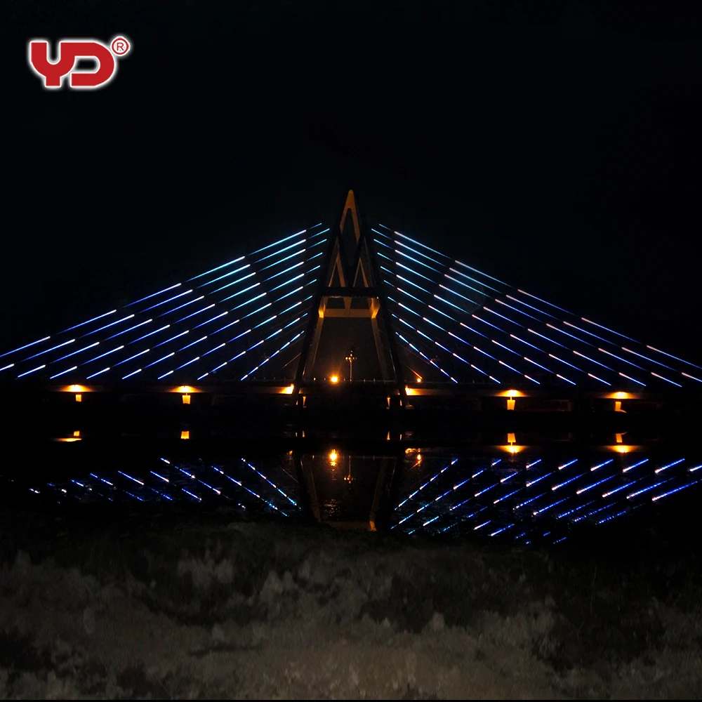 
YD outdoor waterproof ul ce saso approved IP68 RGB LED bridge lighting 