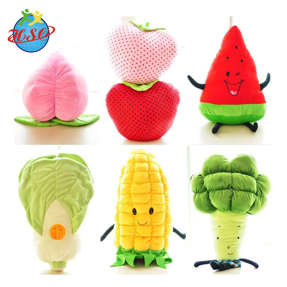 plush fruit and vegetable toys