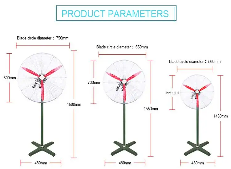 Floor Mist Fan, Waterproof, Wall - detail 4