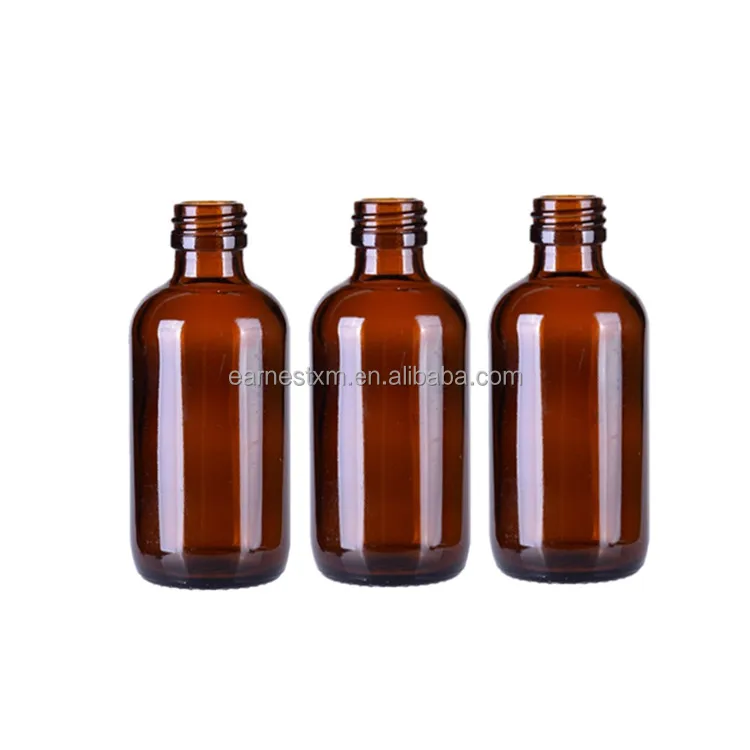 
15ml 30ml 60ml 120ml 250ml 500ml 1000ml amber boston round glass bottle 