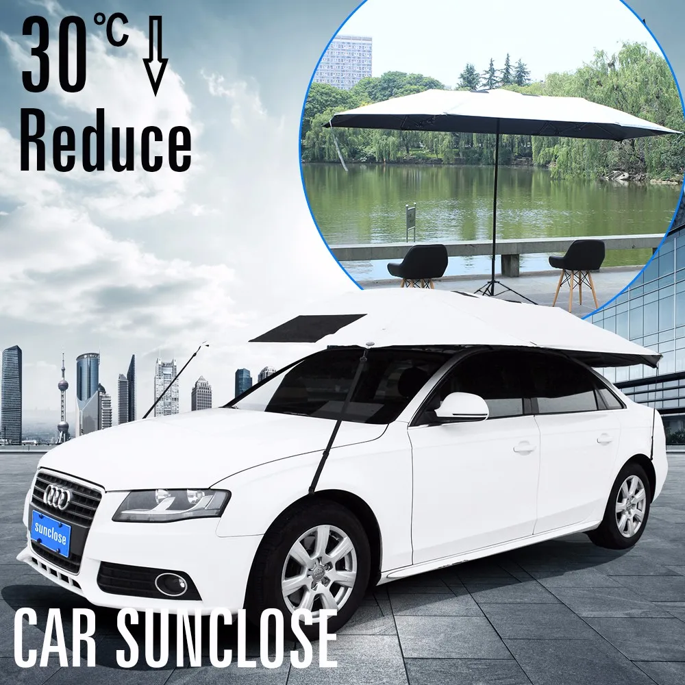 UV protection sun proof retractable outdoor car parking awnings