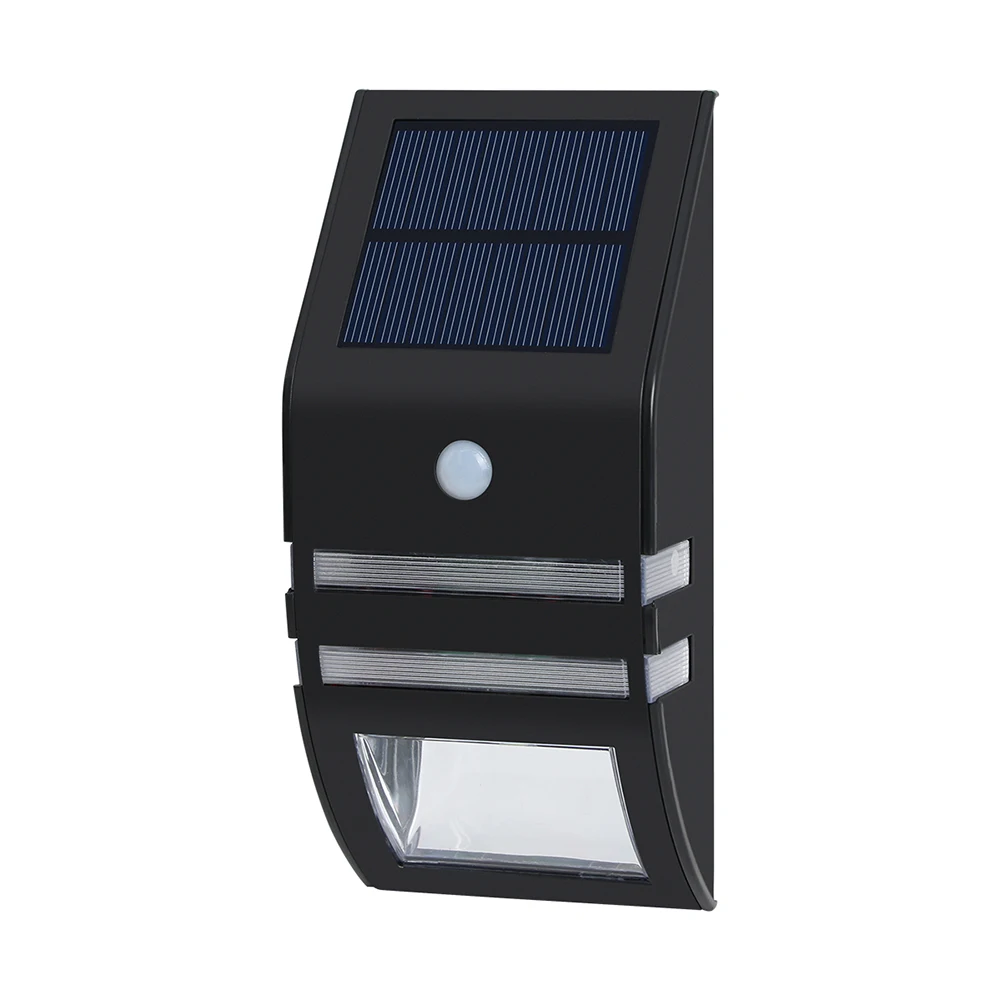 zhongshan future light manufacturing black solar sensor led security outdoor wall light