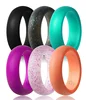 Unique and Sturdy style women silicone wedding ring