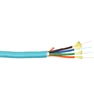 Factory indoor GJFJV 24 core OM3 fiber optic single mode cable, FTTH indoor break-out cable meter price