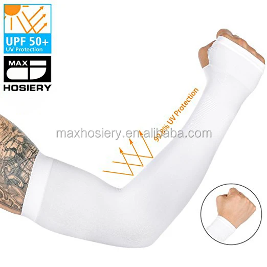 Men Women Outdoor UV Sun Protection Cooling Protective Compression Arm Sleeves 