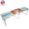 Outdoor Garden Picnic OEM Custom 8ft Portable Folding Aluminum Beer Pong Game Drinking Table