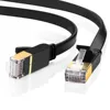 For video laptop use sftp flat lan cable rj45 ethernet black cat7 patch cable