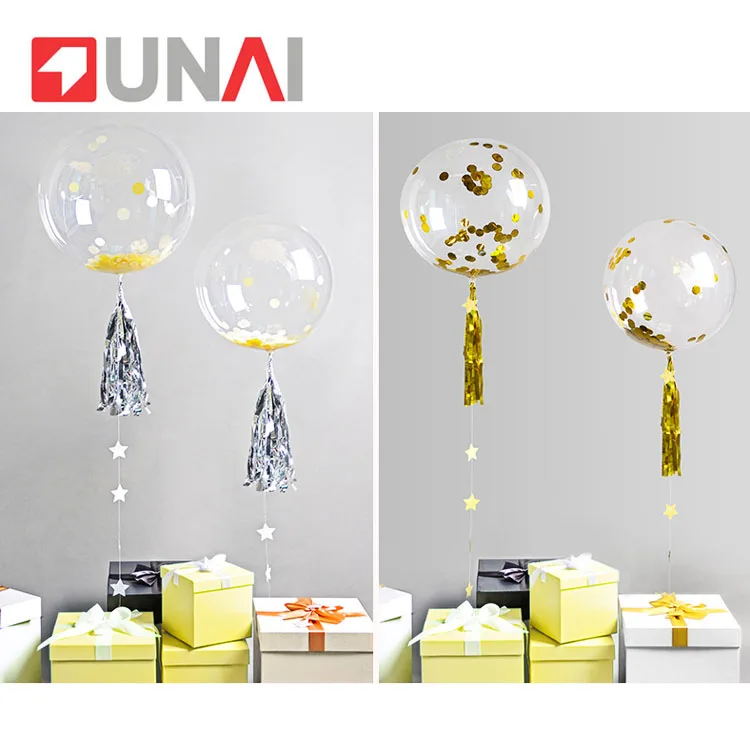 

18'24inchFilled with gold and silver sequins balloon wedding decoration
