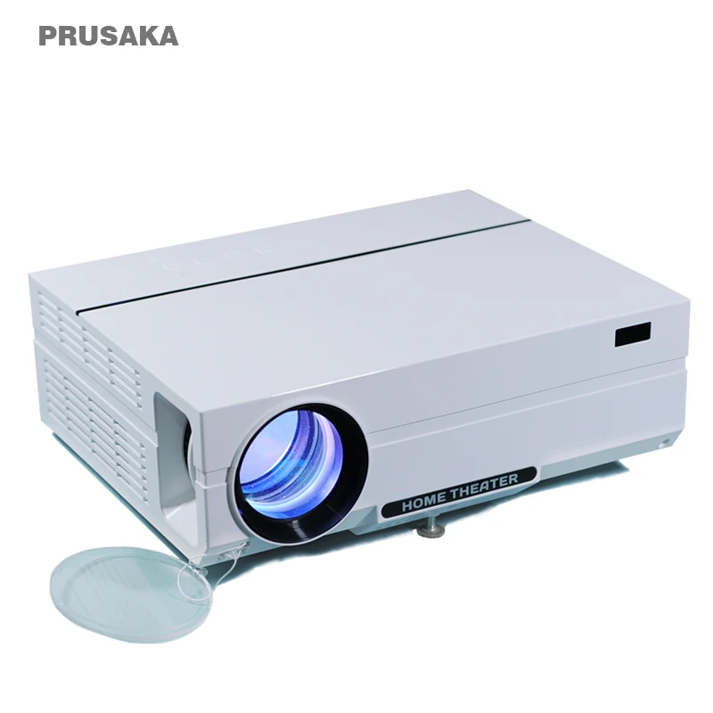 

Full HD 1080p 4K LED portable 3600Lumens business meeting and home theatre LCD projector, White and black