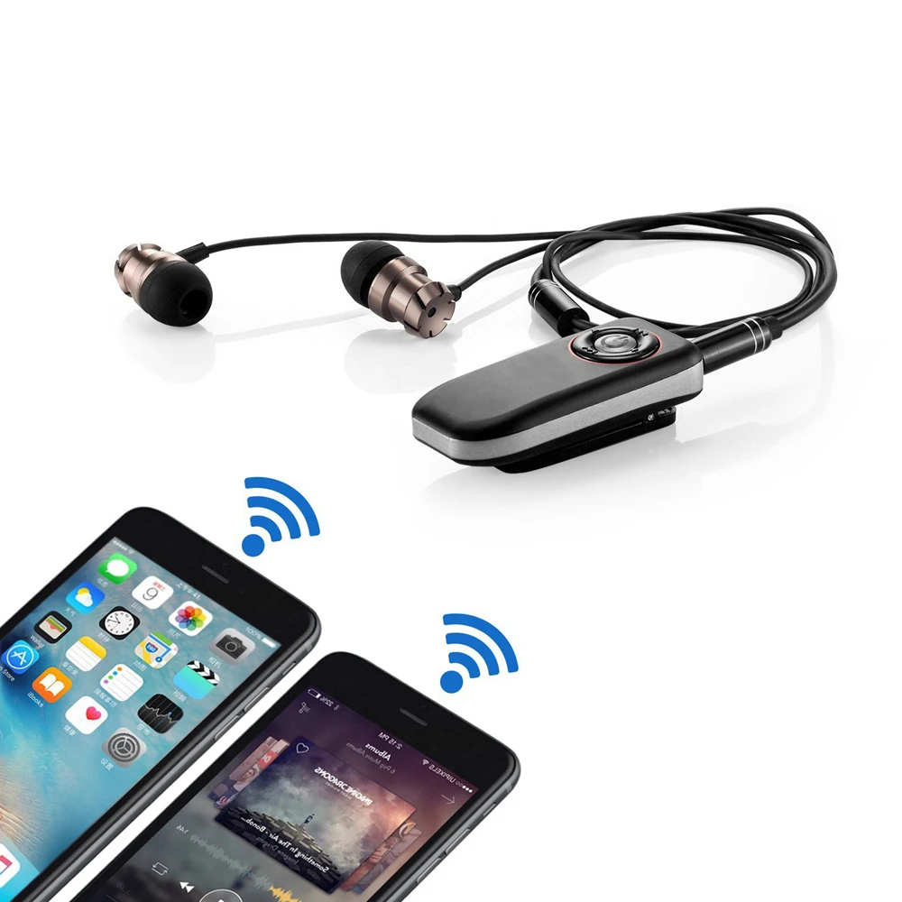 Clip on bluetooth handsfree bluetooth car music receiver adapter - ANKUX.COM