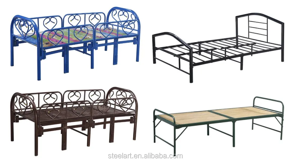 Hot Selling Iron Material 11 Legs Army Used Folding Bed Buy Used