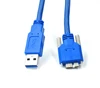 5Gpbs USB3.0 Micro B with screws to USB3.0 Type A Cable