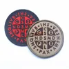 Saint Cross Morale Patch Coyote Tan Burnt Bronze Catholic St. Saint Benedict Cross Morale Patch Badge For Backpack Badges STOCK