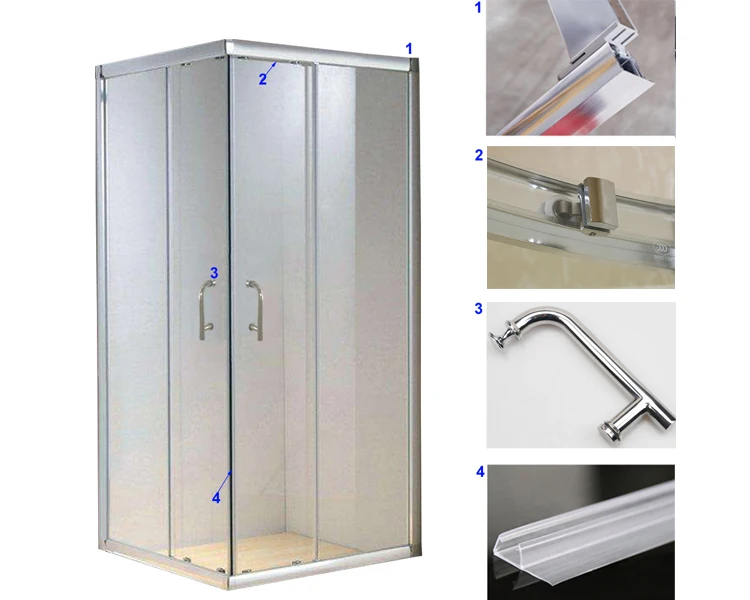 High Quality 6 8MM Tempered Glass Door Luxury Japan Shower Cabin