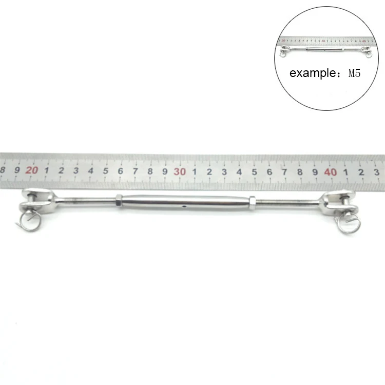 Factory Supplier Stainless Steel Jaw&Jaw European Type Closed Body Cable Turnbuckle