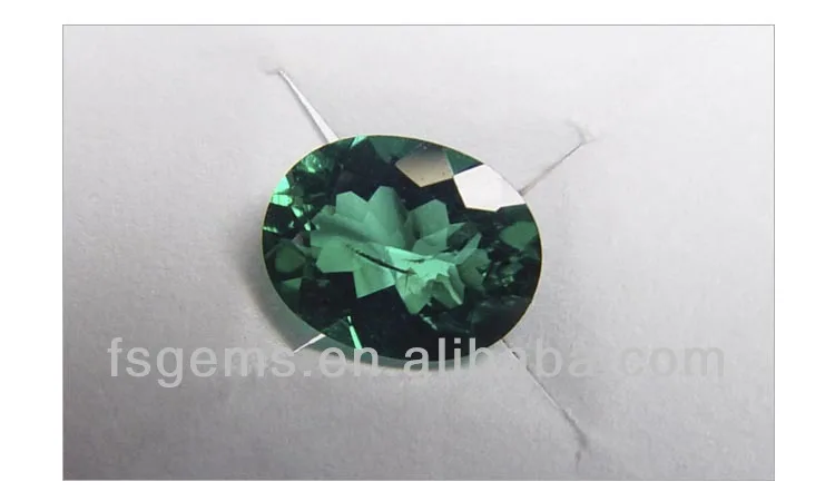Wholesale Good Quality Oval Shape Russian Hydrothermal Lab Created Emerald