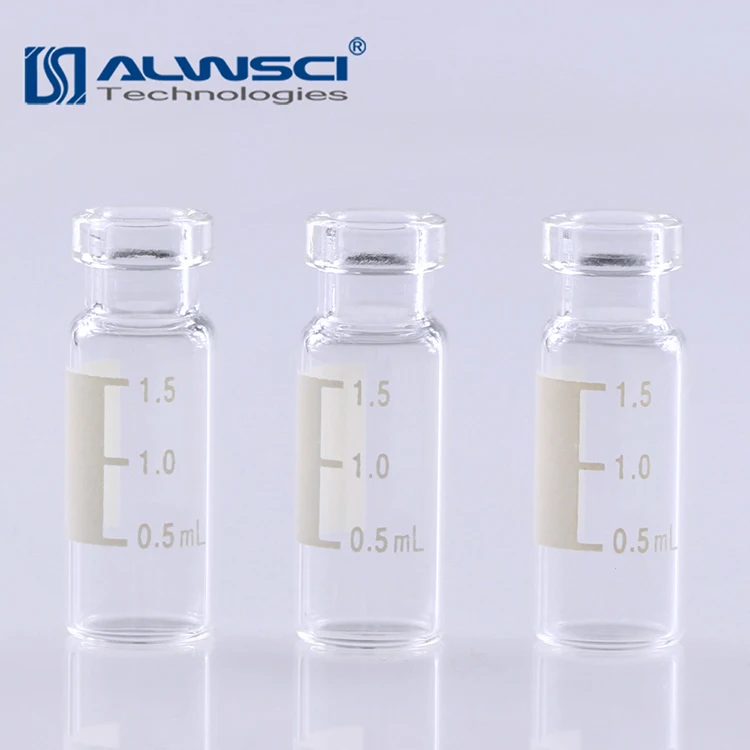 Borosilicate Glass 1.5ml Hplc Vials Crimp Top Vials With Label For