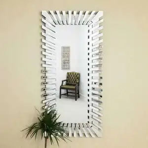 Image of Rectange shape shiny home decorative fashion wall mirror with customized size
